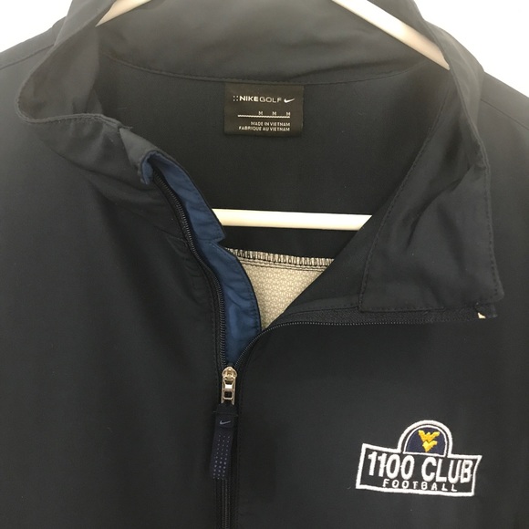 WVU 1100 Club 1/2 Zip Nike Golf Lightweight Jacket - Picture 5 of 6
